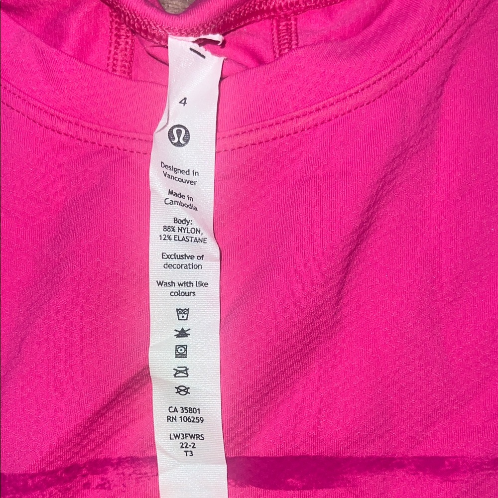 NWOT Lululemon Abrasion-Resistant Training T-Shirt *Ed Curtis
Sonic Pink - Picture 3 of 4